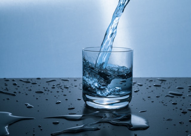 clear glass of nice warm water to help with digestion