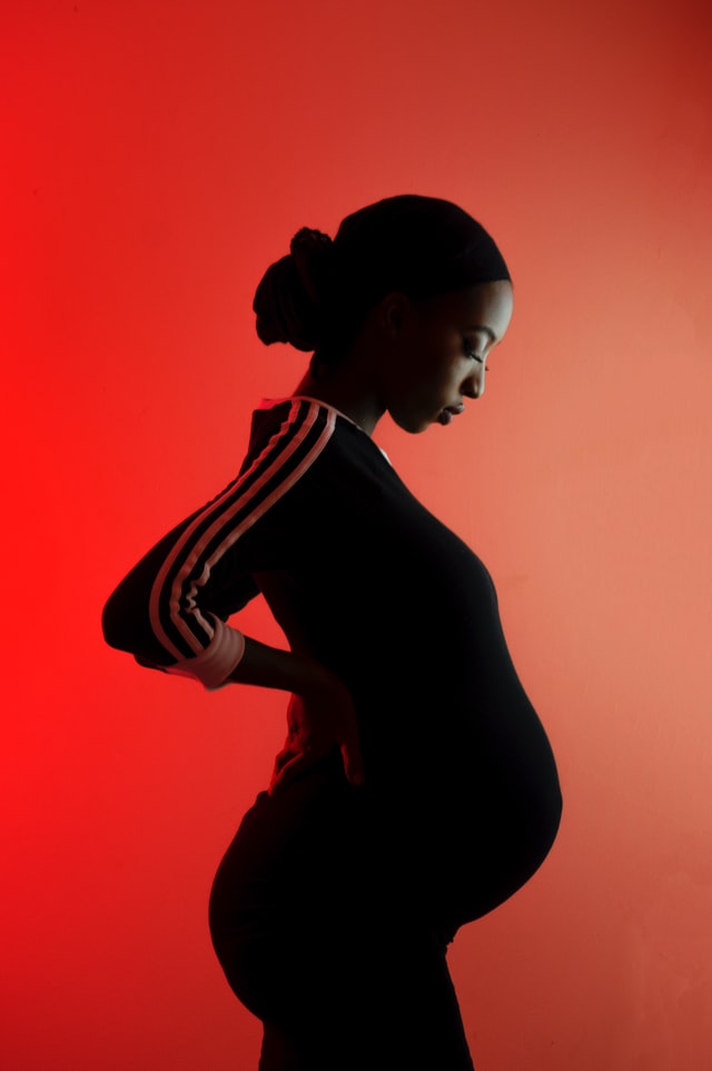 young black pregnant woman